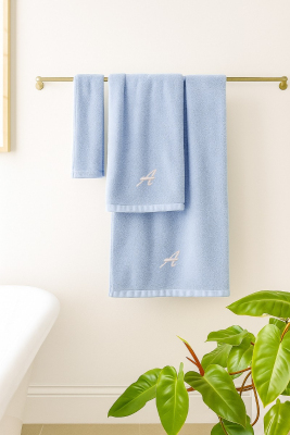 Set completo asciugamani ROMA con ricamo personalizzabile 