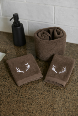 Cestino Porta Lavette con Ricamo CERVO