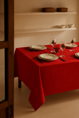 Tovaglia in Puro Cotone Jacquard