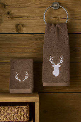 Set Asciugamani ricamato CERVO
