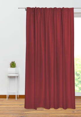 Tenda in velluto rosso