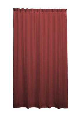 Tenda in etamine rosso
