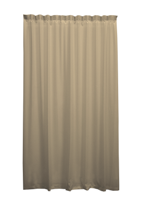 Tenda in etamine tortora