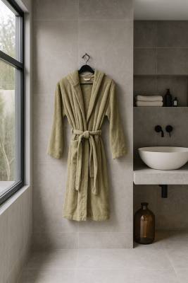 Accappatoio ROMA in spugna con cappuccio