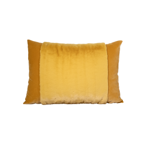 Cuscino Pelliccia ecologica e velluto