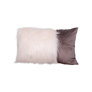 Cuscino Monkey Pelo Lungo e Velluto Made in Italy - Personalizzabile 