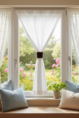 Bracciale raccogli tenda in pelliccia ecologica