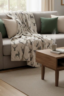 Plaid Cerbiatto - Made in Italy 