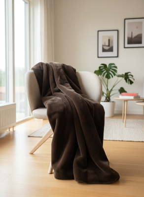 Plaid in pelliccia ecologica - Made in Italy 