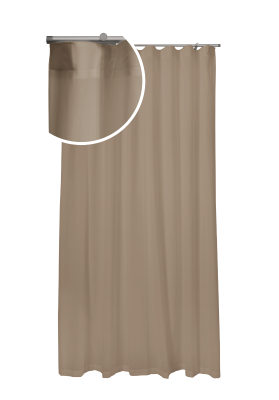 Tenda a onda in etamine beige