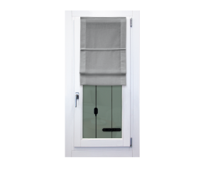 Pacchetto steccato a vetro in misto lino stone wash grigio scuro