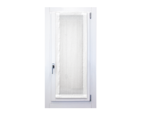 Pannello a vetro in misto lino stone wash bianco naturale