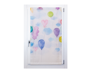 Pannello a vetro in etamine palloncini