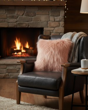 Cuscino Monkey con Pelo Lungo Artigianale Made in Italy - Personalizzabile