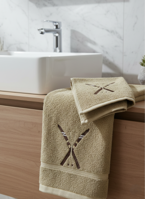 Set Asciugamani ricamato SCI