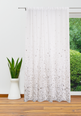 Tenda in etamine petali grigio