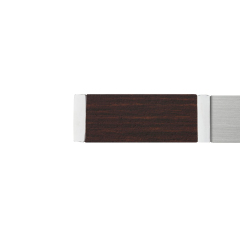 Terminale LEGNO per Binario Quadro