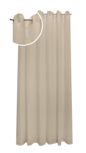 Tenda con anelli in rustico beige