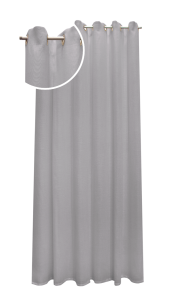 Tenda con anelli in rustico grigio