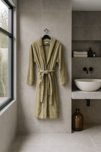 Accappatoio ROMA in spugna con cappuccio