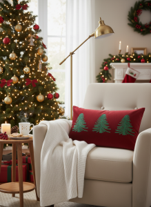 Cuscino 3 ABETI - Personalizzabile 