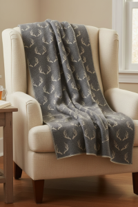 Plaid Deer Trophy - Made in Italy 