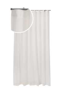 Tenda a onda in etamine bianco naturale