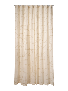 Tenda a onda in mistocotone geometrico beige