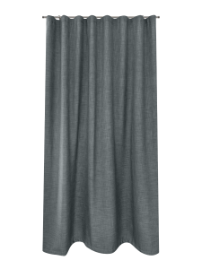 Tenda a onda in oscurante effetto lino grigio 