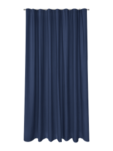 Tenda a onda in velluto blu