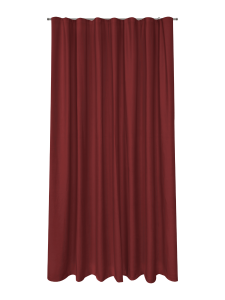 Tenda a onda in velluto rosso