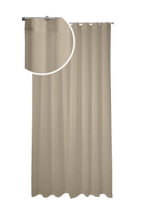 Tenda a onda in misto lino stone wash beige