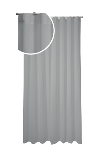 Tenda a onda in misto lino stone wash grigio
