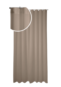 Tenda a onda in misto lino stone wash tortora
