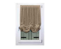 Pacchetto arricciato a vetro in etamine tortora