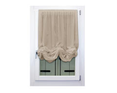 Pacchetto arricciato a vetro in etamine beige