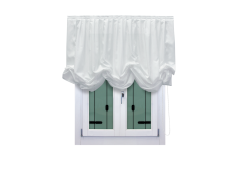 Pacchetto arricciato in georgette bianco ottico