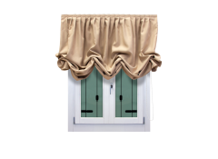 Pacchetto arricciato in oscurante beige
