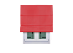 Pacchetto steccato in etamine rosso