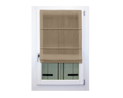 Pacchetto steccato a vetro in etamine tortora