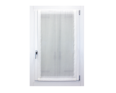 Pannello a vetro in etamine bianco naturale