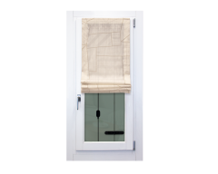 Pacchetto a vetro in mistocotone geometrico beige