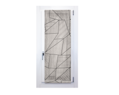 Pannello a vetro in mistocotone geometrico grigio