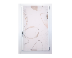 Pannello a vetro in misto lino laura beige