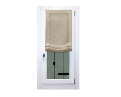 Pacchetto a vetro in misto lino stone wash beige