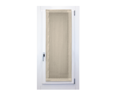 Pannello a vetro in misto lino stone wash beige