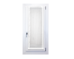 Pannello a vetro in misto lino stone wash bianco naturale