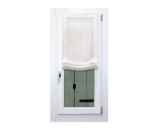 Pacchetto a vetro in misto lino stone wash bianco naturale
