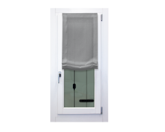 Pacchetto a vetro in misto lino stone wash grigio scuro