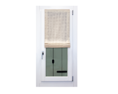 Pacchetto a vetro in mistocotone quadri beige